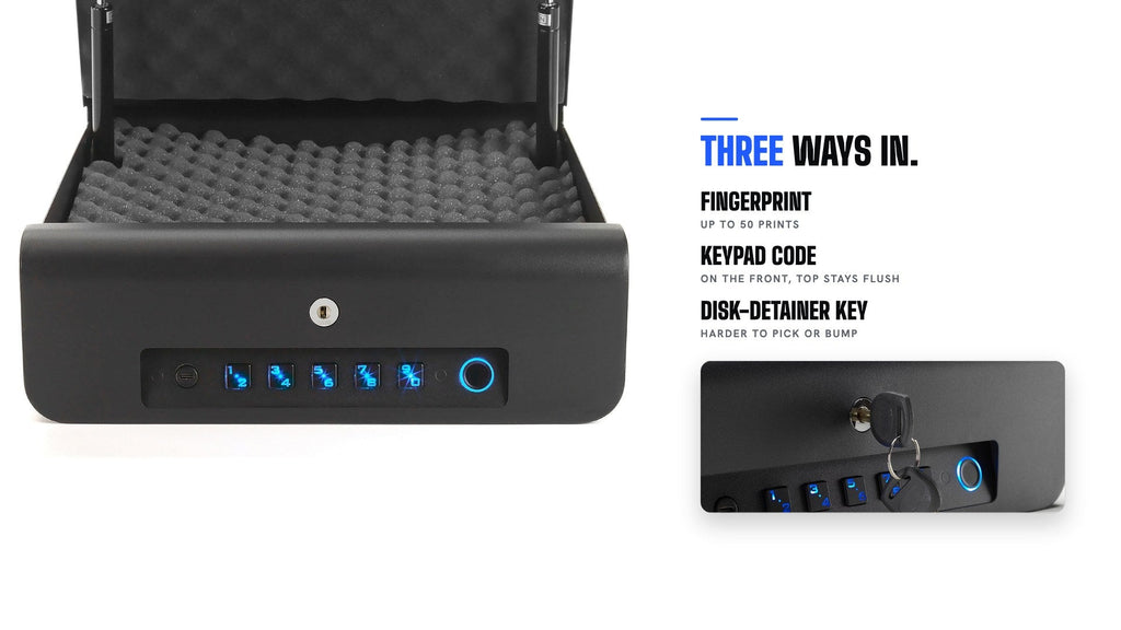 BoostedSafe Elite: Fingerprint, Key & Digital Combo